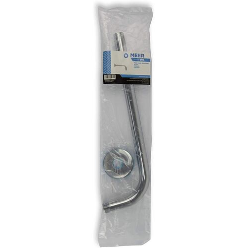 Tubo para Regadera de 30 CM de largo, Conexiones Estándar, Fácil y Rápido de Instalar.