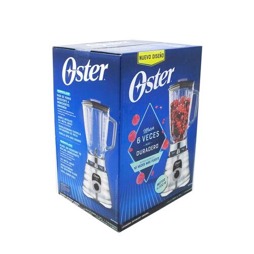 Licuadora 3 Velocidades Vaso Vidrio Clásica Cromo Oster Blst4655.