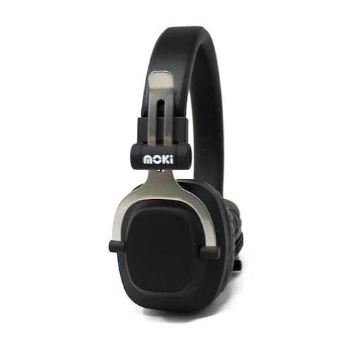 Audifonos Diadema Bluetooth con Cable Extraíble para Niño Y Niña Exo Negro Moki