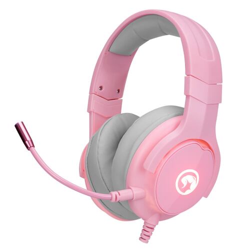 Kit Gamer Marvo Cm418 Teclado Mouse Diadema Mousepad Gamer Rosa.