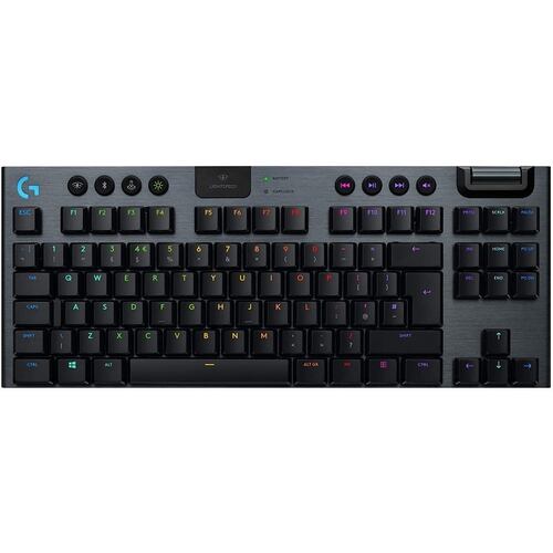 Teclado Logitech G915 TKL LIGHTSPEED Mecanico RGB Inalambrico Gaming USB Y Bluetooth Negro 920-009495.