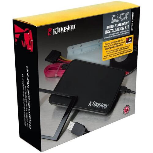 Kit Instalacion SSD Kingston 2.5 A 3.5 Y Enclosure SNA-B.