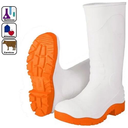 BOTAS IMPERMEABLES INDUSTRIALES DE PVC BLANCAS  PARA AGUA LIMPIEZA-CARNICERIA-JARDINERIA -POLLERIA TRUPER