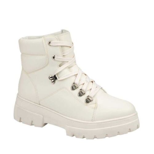 BOTA MILITAR PARA MUJER COLOR BLANCO HPC POLO 5332 1010803