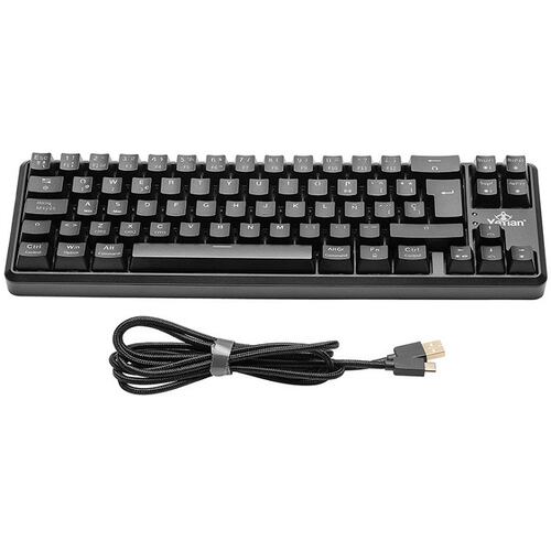 Teclado YeYian Akil Serie 3500 Mecanico TKL Switch Azul RGB USB Y Bluetooth YTM-28210B.