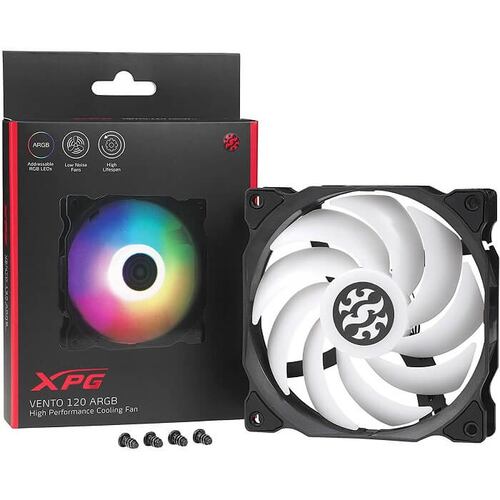 Ventilador XPG Vento 120mm LED ARGB VENTO120ARGB-BKCWW