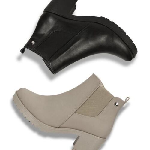 KIT DE BOTA CASUAL PARA MUJER  NEGRO/HUESO VI LINE 0208