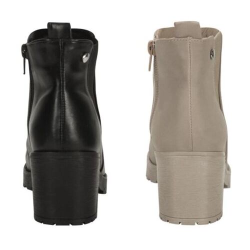 KIT DE BOTA CASUAL PARA MUJER  NEGRO/HUESO VI LINE 0208