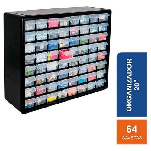 Organizador De 64 Gavetas Truper 10895