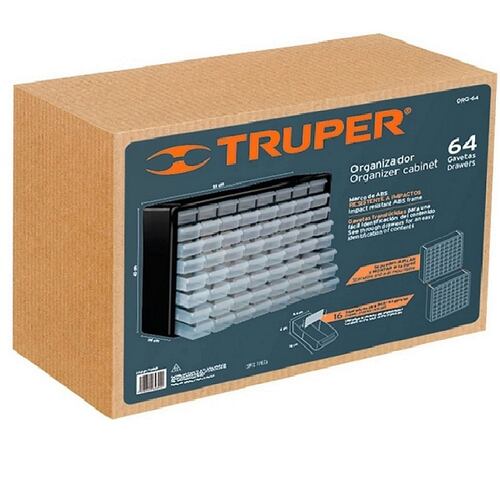 Organizador De 64 Gavetas Truper 10895