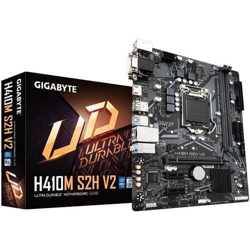 Tarjeta Madre GIGABYTE H410M S2H V2 2xDDR4 PCI-E USB3 Socket 1200