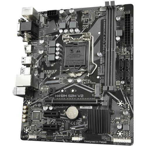 Tarjeta Madre GIGABYTE H410M S2H V2 2xDDR4 PCI-E USB3 Socket 1200