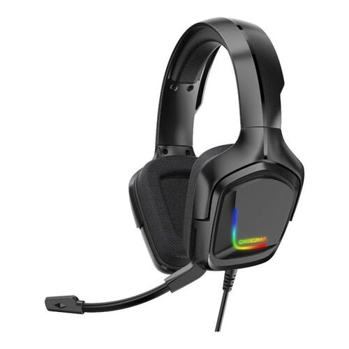 AUDÍFONOS GAMER ONIKUMA K20 NEGRO CON LUZ RGB LED