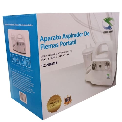 Aspirador De Flemas Y Secreciones Portatil Adulto Super Confort.