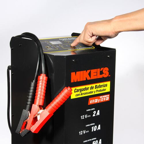 Cargador De Baterias Con Arrancador Y Probador Mikels