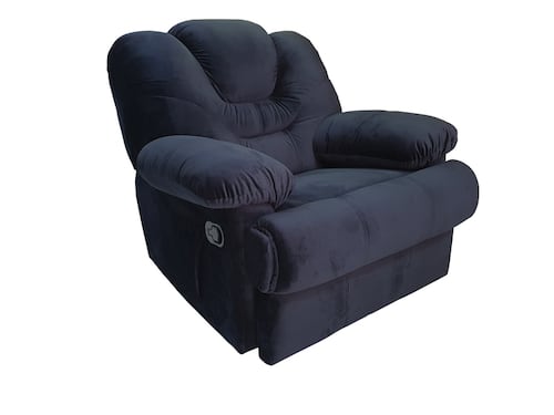 RECLINABLE TOLEDANO DE BOTON NEGRO ESPACIO MUEBLES( ENTREGA UNICAMENTE EN CDMX Y AREA METROPOLITANA)
