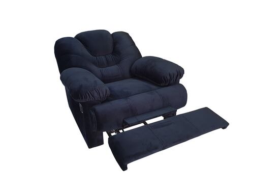 RECLINABLE TOLEDANO DE BOTON NEGRO ESPACIO MUEBLES( ENTREGA UNICAMENTE EN CDMX Y AREA METROPOLITANA)