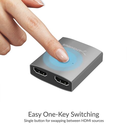 Switch HDMI 2 a 1 Sabrent 4K duplicador splitter selector DA-HSW2