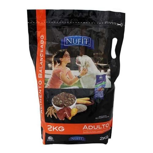 Alimento Croqueta Perro Adulto Nufit By Nupec 2kg.