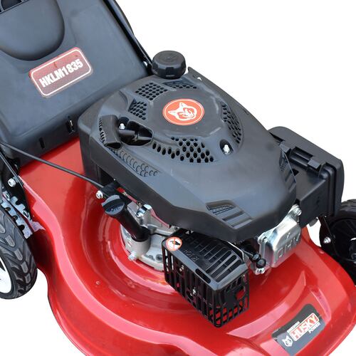 PODADORA A GASOLINA SWEDISH HUSKY POWER 3.5 HP CON ELEVADORES 18 PULGADAS - HKLM1835