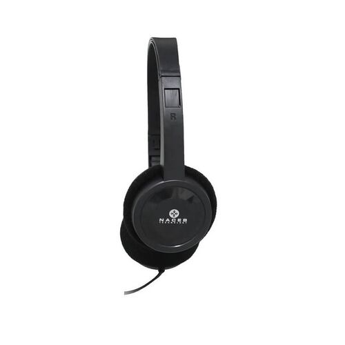 AUDIFONO MICROFONO PC LAP CASA PORTATIL CEL NEGRO DIADEMA NA-0316 MANOS LIBRES WINDOWS 3.5MM