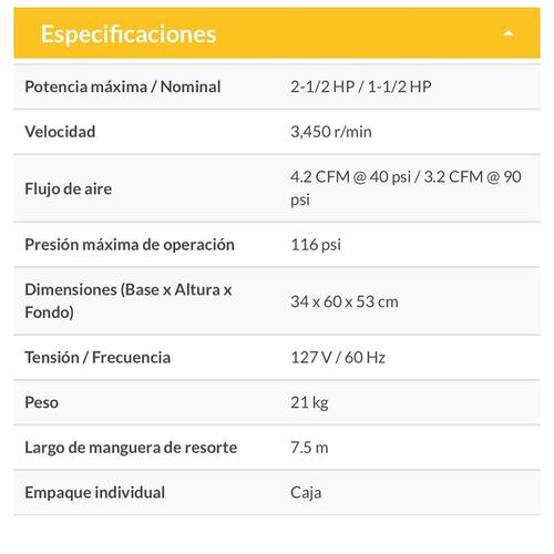 Compresor de 20 L ,2-1/2" HP Incluye Manguera y Accesorios Neumáticos Pistola Sopleteadora Combo Pretul COMP-KIT20P2