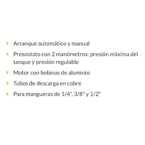 Compresor de 20 L ,2-1/2" HP Incluye Manguera y Accesorios Neumáticos Pistola Sopleteadora Combo Pretul COMP-KIT20P2