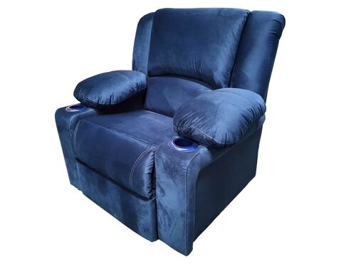 RECLINABLE SHERATON BURN AZUL ESPACIO MUEBLES  (ENTREGA UNICMANTE EN CDMX Y AREA METROPOLITANA)