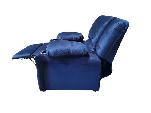 RECLINABLE SHERATON BURN AZUL ESPACIO MUEBLES  (ENTREGA UNICMANTE EN CDMX Y AREA METROPOLITANA)
