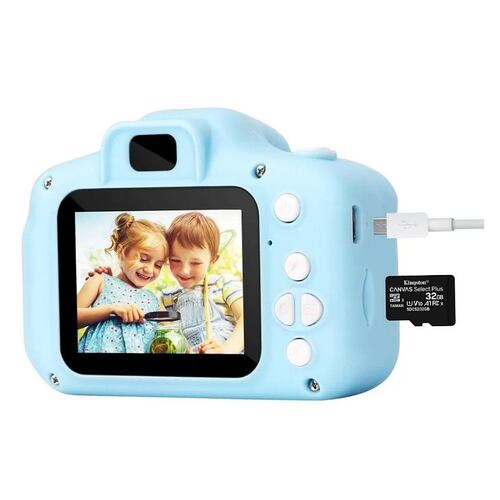 Mini Cámara Portátil Para Niños + Tarjeta De Memoria 32g