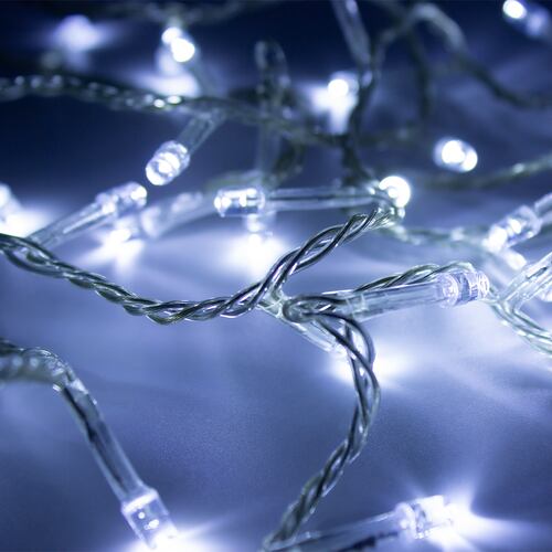 Serie Luz Blanca Navideña 60 Focos Led 3 Mts. Paquete De 12