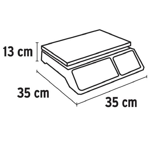 Bascula Electrónica Multifunciones Hasta 40Kg Truper BASE-40 Calidad Premium Comercio Comerciante Tienda Tiendas