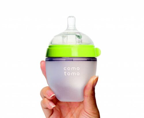 Biberón Comotomo Tacto Natural Flujo Lento 0-3 Meses 150 Ml.
