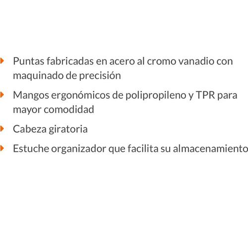 Juego de 15 Desarmadores de Joyero para Electrónica y Trabajos de Precisión dispositivos puntas de Acero JOY-15 TRUPER  