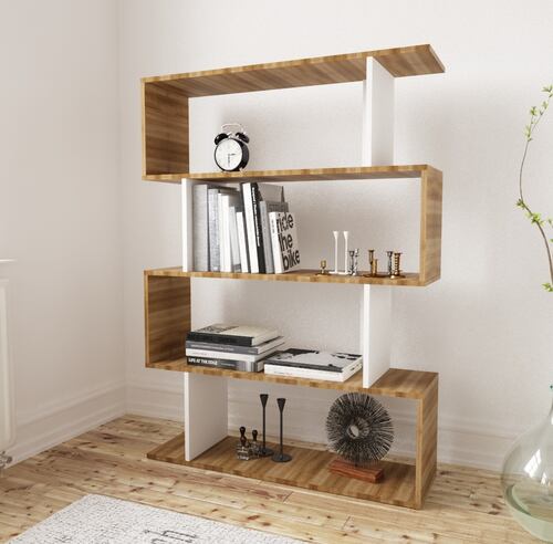 Librero Minimalista Monarca con Blanco 