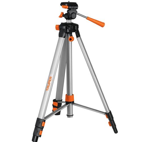 Tripié Telescopio extensible  compatible para niveles laser  Truper y dispositivos con rosca de 1/4"  p/nivel láser,50-150cm incluye funda  NL-TRI-150 Truper 