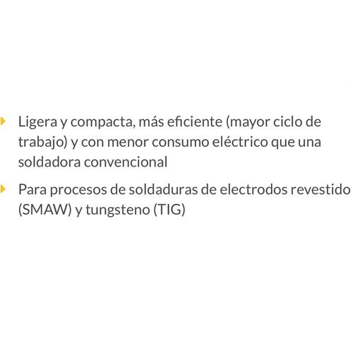 Soldadora inversora, mini 100A, 127 V  Ligera y compacta soldaduras de electrodos revestido (SMAW) y tungsteno (TIG)SOIN-101P PRETUL 
