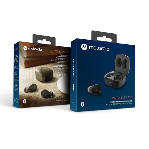 Audífonos Inalámbricos Motorola TWS MOTO BUDS 100 Negro línea 2022.