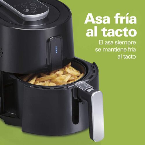 Freidora Hamilton Beach de aire control digital  2.5 Lt Color Negro 35050
