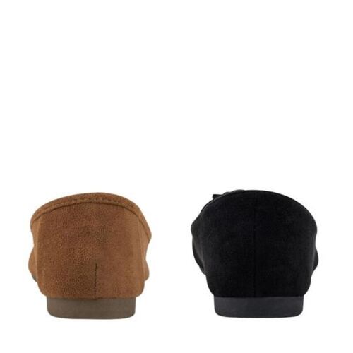 Kit De 2 Pares De Balerina Para Mujer Casual Negro/ Café 551