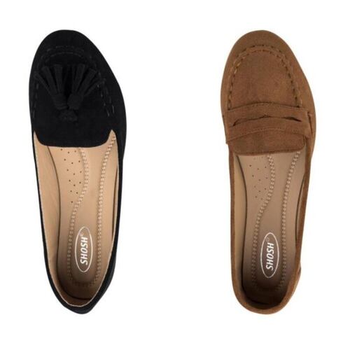 Kit De 2 Pares De Balerina Para Mujer Casual Negro/ Café 551