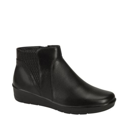 Botines confort Calzado Pazstor para pie diabético para mujer, color negro, 7512 1010276