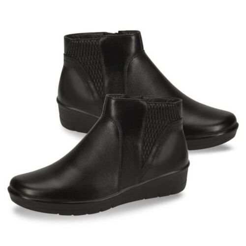 Botines confort Calzado Pazstor para pie diabético para mujer, color negro, 7512 1010276