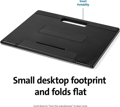 Kensington Base SmartFit para Laptop de 17 Pulgadas, color Negro, K50422WW