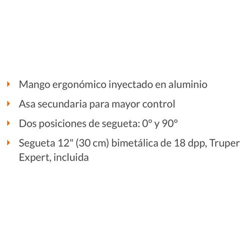 Arco Profesional  Tubular 12 "  Ajustable de Solera de Acero Niquelado incluida de 30 cm ATT-12 TRUPER 
