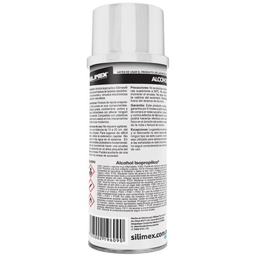 Alcohol Isopropilico Silimex En Aerosol 250ML.