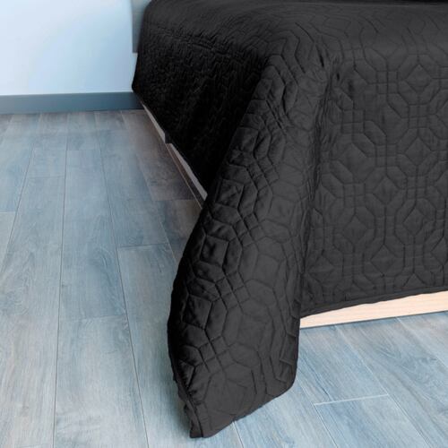 Edredón Ligero Koala Microfibra suave- Dos vistas - Individual -Negro/Rojo