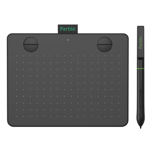 Tableta Digitalizadora Diseño Dibujo 6x4 pulgadas Parblo A640 V2 Negra .