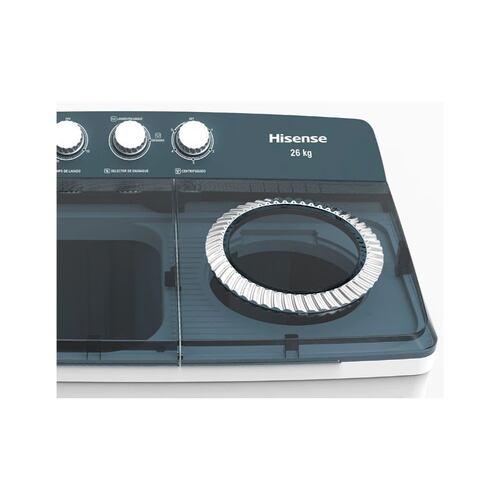 Lavadora Hisense 26kg semiautomática carga superior WSA2601PX