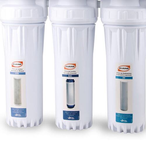 FILTRO PURIFICADOR DE AGUA CON ULTRAFILTRACIÓN EVANS DE 6 ETAPAS CON LAMPARA UV..